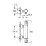 Grohe Grohtherm 800 34558000 bateria prysznicowa ścienna termostatyczna starlight chrome zdj.2