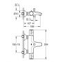 Grohe Grohtherm 800 34567000 bateria wannowo-prysznicowa ścienna termostatyczna chrom zdj.2