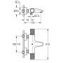 Grohe Precision Feel 34788000 bateria wannowo-prysznicowa ścienna termostatyczna starlight chrome zdj.2
