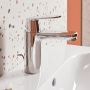 Grohe Eurosmart Cosmopolitan 23325000 bateria umywalkowa stojąca starlight chrome zdj.9