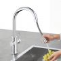 Grohe Blue 31541000 bateria kuchenna z filtrem stojąca starlight chrome zdj.12