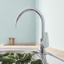 Grohe BauEdge 31367001 bateria kuchenna stojąca starlight chrome zdj.5