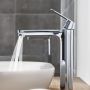 Grohe Eurosmart Cosmopolitan 23921000 bateria umywalkowa stojąca starlight chrome zdj.8