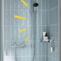 Grohe Precision Get 34857000 bateria prysznicowa ścienna termostatyczna starlight chrome zdj.5