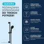 Grohe Vitalio Start 100 1062052431 zestaw prysznicowy ścienny czarny zdj.8