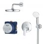 Grohe Eurosmart Cosmopolitan 25219001 zestaw prysznicowy podtynkowy z deszczownicą starlight chrome zdj.3