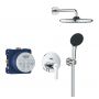 Grohe Start 25292000 zestaw prysznicowy podtynkowy z deszczownicą chrom zdj.1