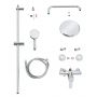 Grohe Tempesta 26224001 zestaw prysznicowy ścienny z deszczownicą starlight chrome zdj.3