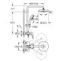 Grohe Tempesta 26224001 zestaw prysznicowy ścienny z deszczownicą starlight chrome zdj.2
