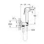 Grohe Tempesta 26358000 zestaw prysznicowy ścienny starlight chrome zdj.2