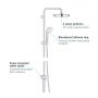 Grohe New Tempesta 26381001 zestaw prysznicowy ścienny starlight chrome zdj.3