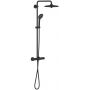 Grohe Vitalio Joy 264032432 zestaw prysznicowy ścienny termostatyczny z deszczownicą czarny zdj.1