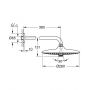 Grohe Euphoria 26459000 deszczownica 26x26 cm okrągła starlight chrome zdj.2
