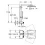 Grohe Euphoria 26508000 zestaw prysznicowy ścienny termostatyczny z deszczownicą starlight chrome zdj.2