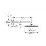 Grohe Rainshower 26564AL0 deszczownica z ramieniem 31x31 cm kwadratowa brushed hard graphite zdj.2