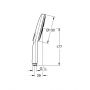 Grohe Rainshower 26574000 słuchawka prysznicowa starlight chrome zdj.2
