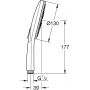 Grohe Rainshower 26574AL0 słuchawka prysznicowa brushed hard graphite zdj.2