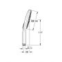 Grohe Rainshower 26582000 słuchawka prysznicowa starlight chrome zdj.2
