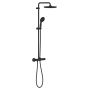 Grohe Vitalio Start System 266772431 zestaw prysznicowy ścienny termostatyczny z deszczownicą czarny zdj.1