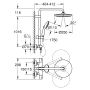 Grohe Vitalio Start System 266772431 zestaw prysznicowy ścienny termostatyczny z deszczownicą czarny zdj.2