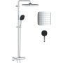 Grohe Vitalio Comfort 26696001 zestaw prysznicowy ścienny termostatyczny z deszczownicą starlight chrome zdj.1