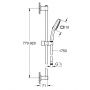 Grohe Vitalio Comfort 26930001 zestaw prysznicowy ścienny chrom zdj.2
