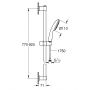 Grohe Vitalio Start 26953001 zestaw prysznicowy ścienny chrom zdj.2