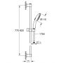 Grohe Vitalio Start 26955001 zestaw prysznicowy ścienny chrom zdj.2