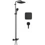 Grohe Vitalio Comfort 269842431 zestaw wannowo-prysznicowy ścienny termostatyczny z deszczownicą czarny zdj.5