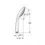 Grohe Vitalio Joy 27316000 słuchawka prysznicowa starlight chrome zdj.2