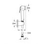 Grohe Tempesta 27513GN1 zestaw słuchawki bidetowej ścienny brushed cool sunrise zdj.2