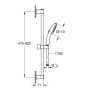 Grohe Vitalio Start 27948001 zestaw prysznicowy ścienny chrom zdj.2