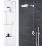 Grohe Grohtherm SmartControl 34705000 zestaw prysznicowy podtynkowy termostatyczny z deszczownicą starlight chrome zdj.3