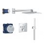 Grohe Grohtherm SmartControl 34706000 zestaw prysznicowy podtynkowy termostatyczny z deszczownicą chrom zdj.1
