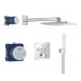 Grohe SmartControl 34712000 zestaw prysznicowy podtynkowy termostatyczny z deszczownicą starlight chrome zdj.1