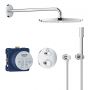 Grohe Grohtherm 34731000 zestaw prysznicowy podtynkowy termostatyczny z deszczownicą starlight chrome zdj.1