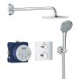 Grohe Grohtherm 34734000 zestaw prysznicowy podtynkowy termostatyczny z deszczownicą starlight chrome zdj.3