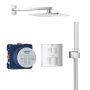 Grohe Grohtherm Cube 34741000 zestaw prysznicowy podtynkowy termostatyczny z deszczownicą starlight chrome zdj.1