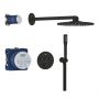 Grohe Precision Smartcontrol 348742430 zestaw wannowo-prysznicowy podtynkowy termostatyczny z deszczownicą czarny zdj.1