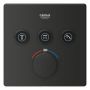 Grohe SmartControl 348752430 zestaw wannowo-prysznicowy podtynkowy termostatyczny z deszczownicą czarny zdj.4