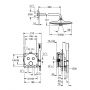 Grohe Precision Smartcontrol 34878000 zestaw prysznicowy podtynkowy termostatyczny z deszczownicą chrom zdj.2