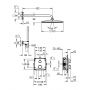 Grohe Vitalio Start 34881000 zestaw prysznicowy podtynkowy termostatyczny z deszczownicą chrom zdj.2