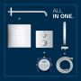 Grohe Vitalio Start 34881000 zestaw prysznicowy podtynkowy termostatyczny z deszczownicą chrom zdj.5