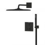 Grohe Precision 348812430 zestaw wannowo-prysznicowy podtynkowy termostatyczny z deszczownicą czarny zdj.3