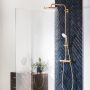 Grohe Euphoria 26075GN0 zestaw prysznicowy ścienny termostatyczny z deszczownicą brushed cool sunrise zdj.4
