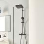 Grohe Vitalio Comfort 266962431 zestaw prysznicowy ścienny termostatyczny z deszczownicą czarny zdj.10