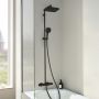 Grohe Vitalio Comfort 269842431 zestaw wannowo-prysznicowy ścienny termostatyczny z deszczownicą czarny zdj.6
