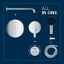 Grohe Start 25292000 zestaw prysznicowy podtynkowy z deszczownicą chrom zdj.10