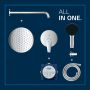 Grohe Start Edge 25293000 zestaw prysznicowy podtynkowy z deszczownicą chrom zdj.8