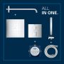 Grohe Precision Cube 34879000 zestaw prysznicowy podtynkowy termostatyczny z deszczownicą chrom zdj.11